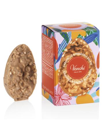 Venchi - uf Mignon au Chocolat au Caramel et Amandes Sal es 70 Gr avec clats d'Amandes Torr fi es Sans Gluten Collection de P ques Venchi Id e Cadeau