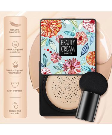 BB Cream Mushroom Head Air Cushion Foundation - Long-Lasting Nude Makeup & Moisturizing Brightening CC Liquid Concealer - Buy Online on GoSupps.com