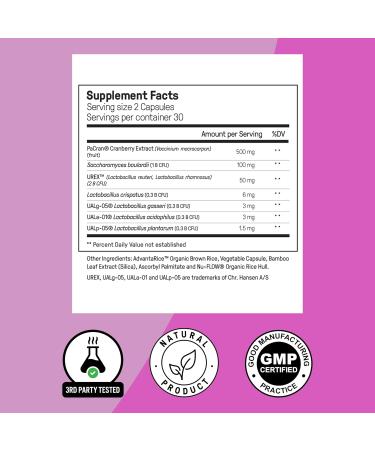 Happy Mammoth Venus Vital 3-in-1 Probiotic for Women | Vaginal Urinary & Gut Health Support | Fast Relief from Odor Itching & Discomfort - 72 Caps - Buy Online on GoSupps.com
