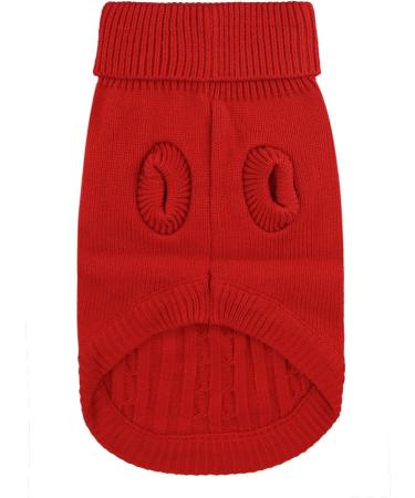 Buy FakeFace Winter Dog Cardigans - Warm & Comfortable Sweaters for Small Dogs | Stylish Chihuahua Knitwear in Red Blue & Brown - Buy Online on GoSupps.com