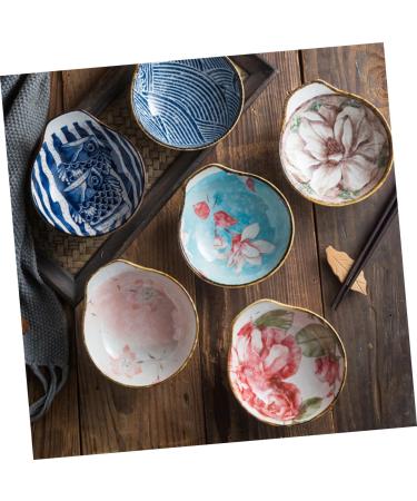 HOMSFOU 9 Pcs Sauce Bowl Tamari Sauce Soy Sauce Dishes Side Dish Dipping Sauce Dishes Japanese Seasoning Dish Appetizer Plate Food Sauce Dish Flavor Dish Household Ceramics Dessert Plate 12X11.2X5.4CMx3pcs Assorted Colorx3pcs - Buy Online on GoSupps.com