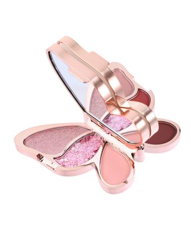 Balacoo 2 Pcs Eyeshadow Palette Glitter Eyeshadow Pressed Makeup Supply High Pressure Lighter Woman 1 count (Pack of 1) As Shown 4x2pcs
