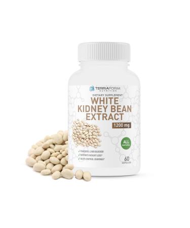 100% Pure White Kidney Bean Extract  All-Natural Carb Blocker 1200mg  Optimized for Weight Loss & Fat Prevention for Women & Men  Made in USA
