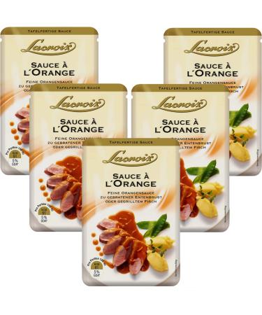 n.v. Lacroix Orange Sauce fine orange meat sauce 150 ml pack of 5