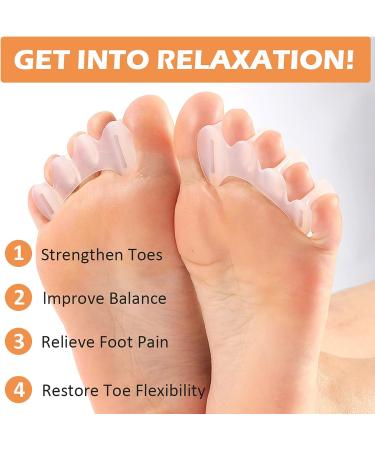 KIYOKI Toe Separators Bunion Corrector for Women/Men - Foot Alignment Spacers for Bunions, Hammertoes, Plantar Fasciitis - Hallux Valgus Relief - Medium - Buy Online on GoSupps.com