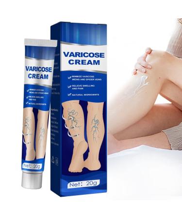Varicose Veins Cream  Varicose Veins Treatment for Legs  Natural Varicose & Spider Veins Treatment  Strengthen Capillary Health  Improve Blood Circulation  Relieve Tired and Heavy Legs-20g
