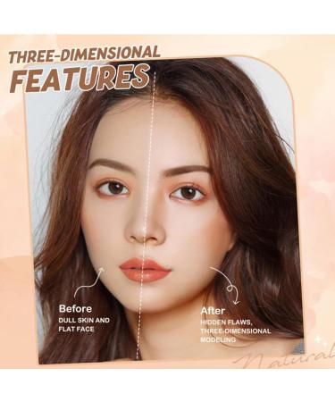  Joittey Contouring Stick Contour Cream Highlighter Stick Blush Stick Highlighter Stick Bronzer Stick Liquid Highlighter Stick Cream Blush for Cheeks Cream Blush Makeup (2#) - Buy Online on GoSupps.com