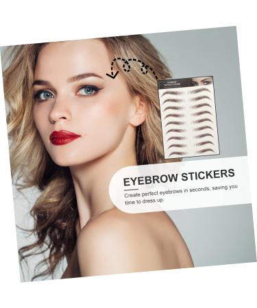 Beavorty 18 Sheets Waterproof Eyebrow Stickers Makeup Gadgets Eyebrow Tool Transfer Stickers - Buy Online on GoSupps.com