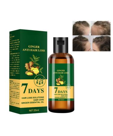 Ginger Huile de croissance des cheveux Ginger anti-chute 7 jours repousse 7 jours huile germ e au gingembre pour nourrir les racines des cheveux r pare les cheveux ab m s nourrit les racines des