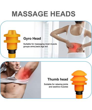 Replaceable Massage Gun Heads for Hypervolt Go - 8 Different Attachments for Deep Tissue Percussion Massage - Salon Quality Pain Relief - Upgrade Your Massage Experience - Buy Online on GoSupps.com