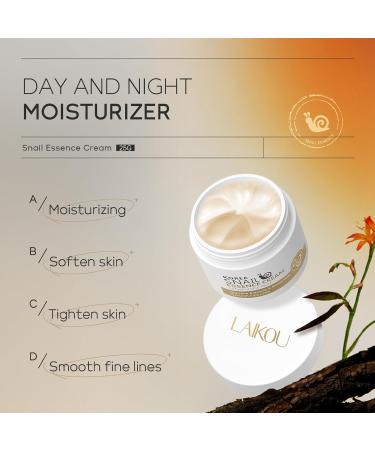 Snail Essence Face Cream - Moisturizing Acne Scar Removal & Nourishing Collagen for Damaged Skin - Buy Online on GoSupps.com