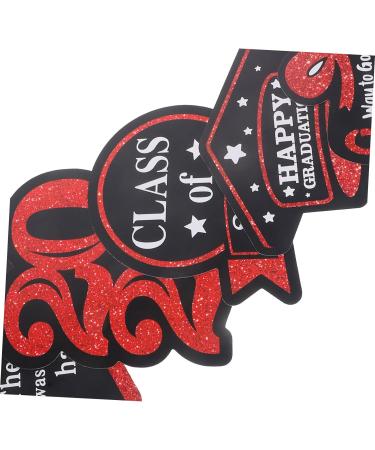 Cabilock Graduation Cake Toppers 15 Packs Graduation Card Tag Labels Vase Diy Cards Vase Decor Red Wooden Props Cake Graduation Cupcake Toppers Redx3pcs 16.00X13.70X0.10CMx3pcs - Buy Online on GoSupps.com