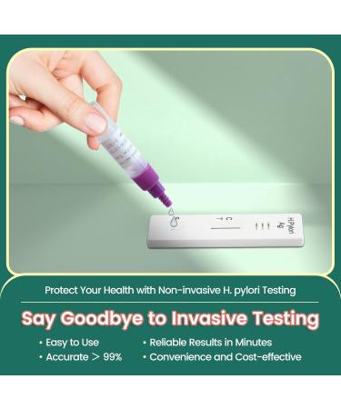 Accufast Helicobacter Pylori Quick Test - At-Home H.Pylori AG Stool Test Kit for Accurate Infection Self-Testing - Buy Online on GoSupps.com
