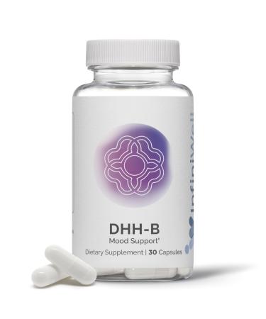 InfiniWell DHH-B Mood Support Supplement - 20x More Potent Than Standard Magnolia Bark Extract - Promote Relaxation Calm Cognitive Clarity & a Healthy REM Sleep Cycle (30 Capsules) Regular