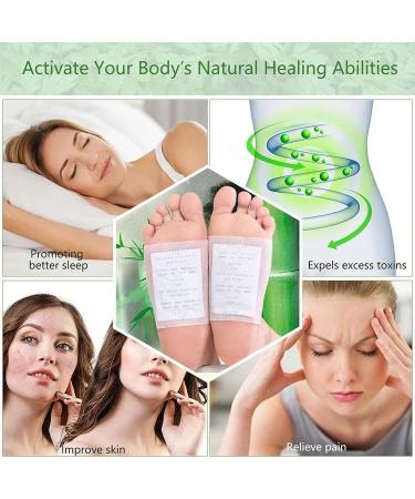 100 Piece Deep Cleansing Foot Pads | Bamboo Vinegar & Ginger Foot Patches - Buy Online on GoSupps.com