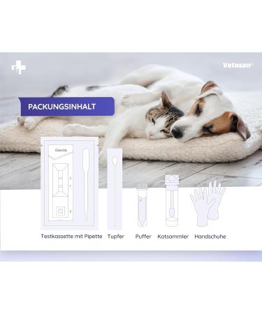 Vetasan 2x Giardia Quick Test for Dogs & Cats | Accurate & Fast Giardia Testing | 98.3% Accuracy - Buy Online on GoSupps.com
