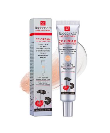 Hydrating CC Cream Foundation with Centella Asiatica Multi-Purpose Pre-makeup Primer Moisturizing Facial Concealer Sunscreen Full-Coverage CC Cream with SPF 25 (02) 1.58 Ounce (Pack of 1) 02