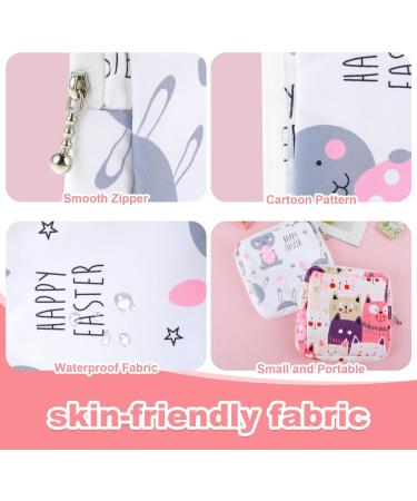 Amaxiu Sanitary Napkin Storage Bags 2pcs Waterproof Travel Menstrual Pad Pouch with Zipper Mini Tampons Holder for Purse Period Nursing Pad Holder for Women Girls 5.1" x 5.1" (Pattern C) - Buy Online on GoSupps.com