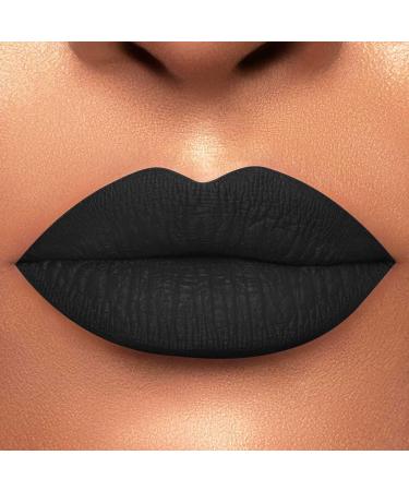 HOOMUSS Black Lipstick - Long Lasting Smudge Proof Matte Lipstick for Halloween | Waterproof Gothic Lip Makeup - Vegan & Cruelty Free (Black Swan) - Buy Online on GoSupps.com