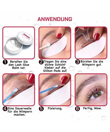 P-Beauty Cosmetic Accessories P-Beauty Eyelash and Eyebrow Laminating Glue strong hold without stiffness hypoallergenic and nourishing with vitamins B and E suitable for home use - Buy Online on GoSupps.com