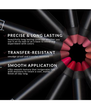 K7L Dark Red Matte Lipstick Crayon - Long-Lasting Formula - Buy Online on GoSupps.com