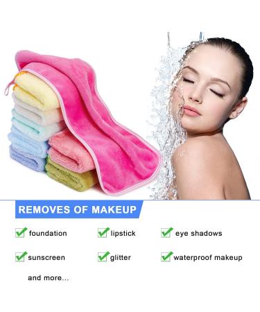 Phogary 8-Pack Microfiber Makeup Towels - Washable Hypoallergenic Face Cleaning Cloths (15.7 x 7.8 in) for Effortless Makeup Removal - Buy Online on GoSupps.com
