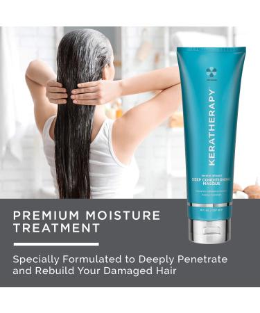 Keratherapy Keratin Infused Deep Conditioning Masque 8 fl. oz. - Hydrating Hair Treatment with Kerabond, Jojoba, Nettle Root Extract, Wheat Oil & Persian Walnut - Buy Online on GoSupps.com