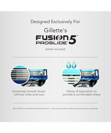 Bolin Webb Razor & Stand - Blue | Gillette Fusion5 Blade - Premium Shaving Experience Worldwide - Buy Online on GoSupps.com