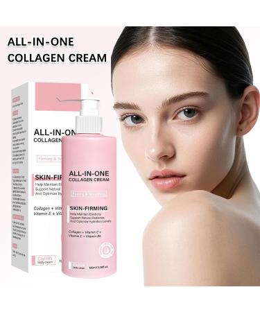 GROEI 2PCS All-in-One Collagen Cream Skin-Firming Face & Body Moisturizer with Avocado Butter Squalane & Glycerin Hydrating Fast-Absorbing 100 mL (3.38 fl oz) - Buy Online on GoSupps.com