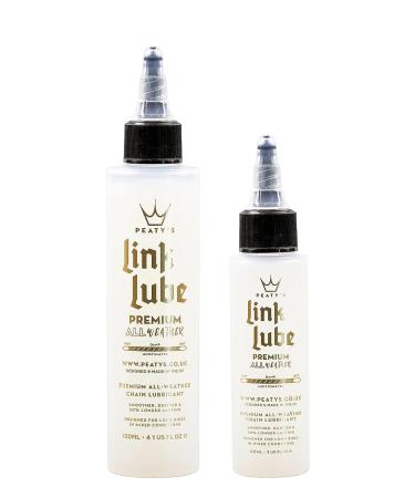 Peaty's LinkLube Premium All-Weather Bicycle Chain Lubricant 120mL/4 oz - Long-lasting Protection for Smooth Cycling - Buy Online on GoSupps.com
