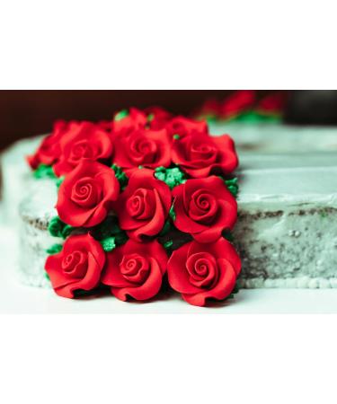 Red Fondant for Cake Decorating - Palm Oil-Free Gluten-Free Perfect for Roses & Figures - 250g Pack - Buy Online on GoSupps.com