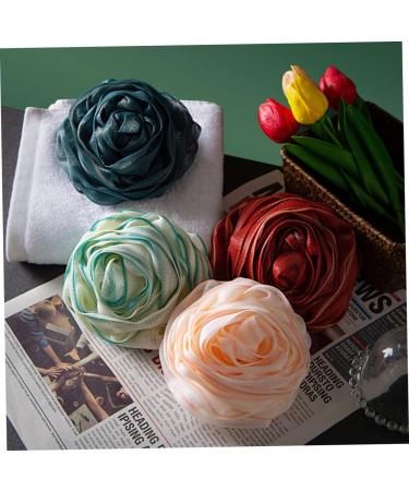 FOMIYES 4pcs Rose Bath Ball Body Scrubber - Mesh Pouf & Bath Sponges for Men & Women - African Loofah & Travel Accessories - Buy Online on GoSupps.com