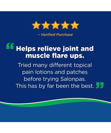 Salonpas Large Pain Relieving Patches - 6 Count | Alleviate Aches Fast - Buy Online on GoSupps.com