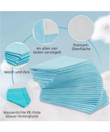 Easyvibe Disposable Bed Pads for Incontinence - 60x90cm 60 Pieces Heavy Duty PEE Pads Extra Large Bed Liners for Maximum Protection - Buy Online on GoSupps.com