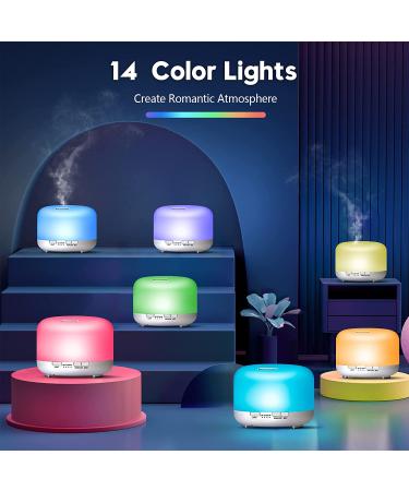 YIKUBEE 500ml Aromatherapy Essential Oil Diffuser - Large Room Home Pure White - Buy Online on GoSupps.com