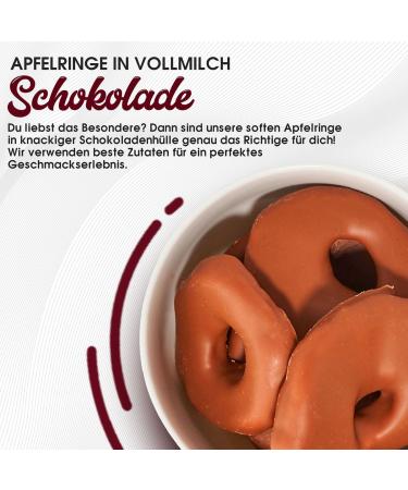 Sultan s Palace Apple Rings in Noble Whole Milk Chocolate - 200g | Premium Quality Chocolate Fruits - Ideal Gift Idea - Buy Online on GoSupps.com