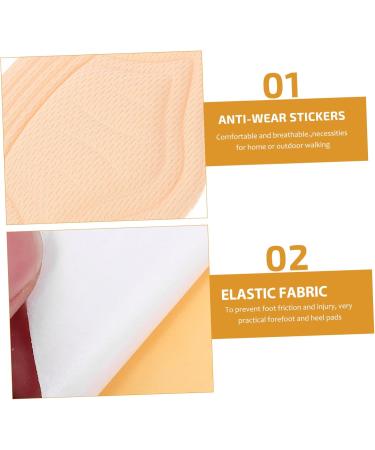 FRCOLOR Anti-Abrasion Heel Cushions - 4 Pairs of High Heel Pads & Sneaker Heel Stickers | Black Shoe Grips (11.3x8cm) for Ultimate Comfort - Buy Online on GoSupps.com