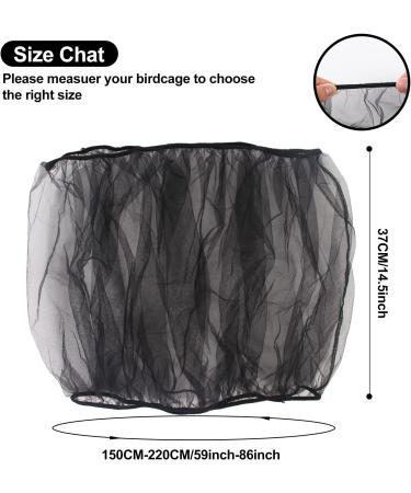 MoietToi Bird Cage Seed Catcher (2 Pack) - Large Parrot Nylon Mesh Net Cover for Round & Square Cages - Prevent Scatter & Mess - Soft Ventilated Fabric - Buy Online on GoSupps.com