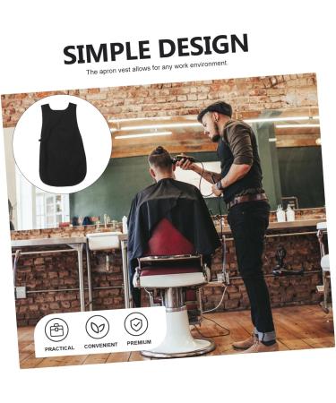 minkissy Barber Apron Work Dress Barber Uniform Vest Double Back Hairdressing Tool Polyester - Buy Online on GoSupps.com