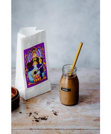 Ceremonial cacao from S o Tom and Pr ncipe organic gluten free vegan & keto hot chocolate from Africa black cocoa sugar free aphrodisiac chocolate (1000g) - Buy Online on GoSupps.com