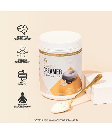 LevelUp Vanilla Sweet Cream C8 MCT Collagen Protein Ketogenic Coffee Creamer 19.5 oz - Ketosis Supplement for Ketogenic Diet - Pack of 1 - Buy Online on GoSupps.com