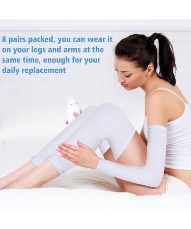 8 Pairs Eczema Sleeves for Adults & Teens - UV Protection Arm & Leg Sleeves for Eczema & Psoriasis - Buy Online on GoSupps.com