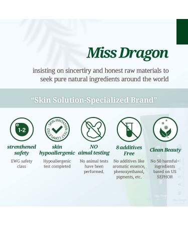 miss dragon Wasabi Noni Soothing Cleanser (3.38 fl.oz.) pH 5.5 Gentle Gel Cleanser for Sensitive & Oily Skin Vegan Korean Facial Cleanser - Buy Online on GoSupps.com