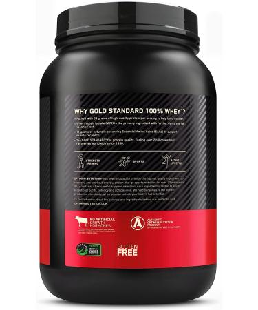 Optimum Nutrition Gold Standard 100% Whey Protein Powder - Vanilla Ice Cream 2lb - Buy Online on GoSupps.com