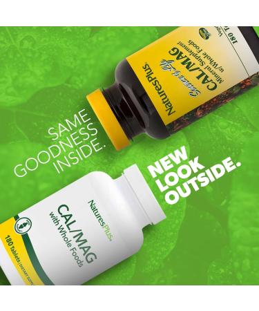 Nature's Plus CalMag Caps - 180 Vegetarian Capsules for Bone Health - Buy Online on GoSupps.com