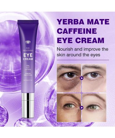 GUOYAOLIFU Caffeine Eye Stick Cream Reduces Fine Lines Dark Circles Anti-Wrinkle Hydrating Eye Balm for Puffy Eyes Softens& Nourish Skin - Buy Online on GoSupps.com