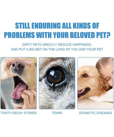 Richolyn Dog Teeth Cleaning Towels | 50 Pieces | Freshens & Cleans Dog Teeth - Ideal for Dogs & Cats - Buy Online on GoSupps.com