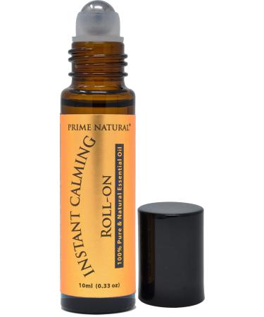 Instant Calming Essential Oil Blend Roll On 10ml Pre-Diluted, Ready to Use Roller for Natural Aromatherapy to Grounding, Relaxation