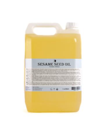 Mystic Moments |Sesame -Sameniertr rzen oil 5 liters -pure and natural oil Perfect for hair face nails aromatherapy massage and oil dilution vegan GVO -free