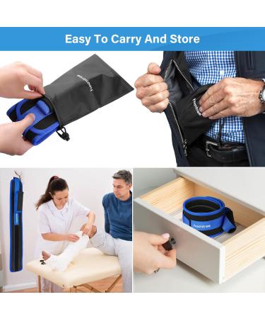 Hoomtree Leg Lifter Strap for Limited Mobility Thigh Lifter Strap with Padded Grip and Loop for Knee Hip Surgery Recovery Mobility Aids Tool for Disabled Get in and Out of Bed Car Wheelchair 1 pack Blue - Buy Online on GoSupps.com